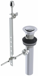 [7541092] Mechanical Pop-Up Bathroom Sink Drain with Overflow