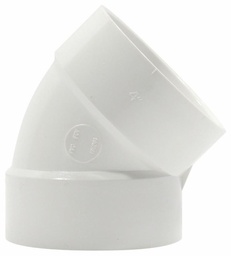 [7648326] 4"x45D PVC FGV ELBOW HxH SYSTEM 636