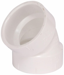 [7648319] 1 1/2"x45D PVC FGV ELBOW HxH SYSTEM 636