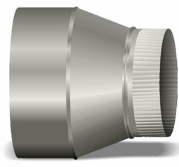 [5644028] 3"-4" Pipe Increaser on Center 3" Long Aluminum