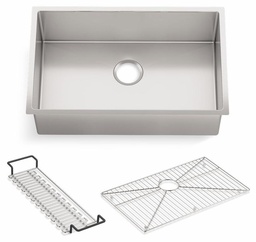 [2962695] Strive 29" 1 Bowl Undermount Kitchen Sink with Rack