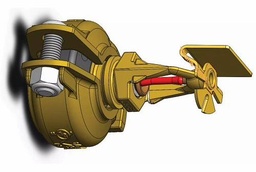 [6677141] 1/2" Quick Response 155F K5.6 Horizontal Sidewall Sprinker Head Brass w/V9 Coupling FireLock V2710