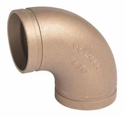 [6660610] 3" Grooved Wrot Copper 90 Elbow No. 610