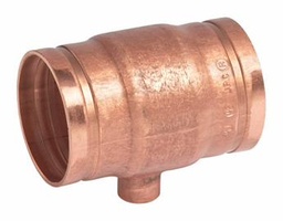 [6660710] 2-1/2" x 3/4" Grooved Wrot Copper Reducing Tee No. 626