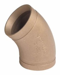 [6660635] 2-1/2" Grooved Wrot Copper 45 Elbow No. 611