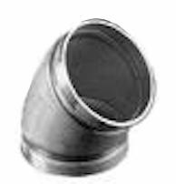 [6661230] 6" Grooved 304SS Stainless Steel 45 Elbow Long Radius No. 411